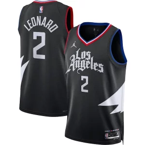 Kawhi Leonard LA Clippers Jordan Brand Unisex Swingman Jersey Statement Edition Exclusif Black - Design innovant - Écarte-vous du commun des mortels