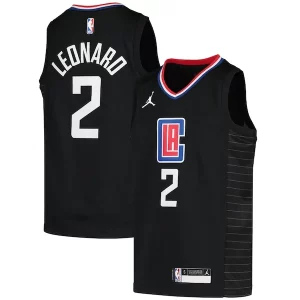Kawhi Leonard LA Clippers Jordan Brand Youth 2020/21 Swingman Player Jersey Black Statement Edition Unique - Promotion limitée - Profitez de la réduction avant qu'elle ne soit terminée