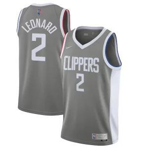 Kawhi Leonard LA Clippers Nike 2020/21 Swingman Player Jersey Gray Earned Unique Edition - Style contemporain - Restez à la mode avec ce maillot