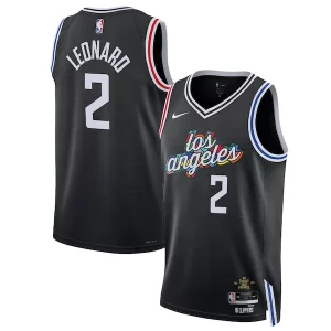 Kawhi Leonard LA Clippers Nike Bold Unisex 2022/23 Swingman Jersey City Edition Black - Pour les fans de la ligue - Un maillot authentique de la compétition