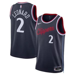 Kawhi Leonard LA Clippers Nike Unisex 2024/25 Swingman Jersey Exquisite Navy Icon Edition - Fait à la main - Un produit unique et de qualité