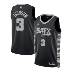 Keldon Johnson San Antonio Spurs Commémoratif Jordan Brand Unisex Swingman Jersey Statement Edition Black - Nouvelle arrivée - Êtes-vous prêt pour la saison ?