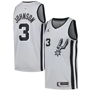 Keldon Johnson San Antonio Spurs Nike Swingman Player Jersey Superbe Statement Edition Silver - Pour les amateurs de basketball passionnés - Livraison rapide