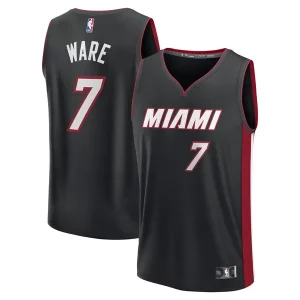 Kel'el Ware Miami Heat Fast Break Replica Player Jersey Dashing Icon Edition Black - Design innovant - Écarte-vous du commun des mortels