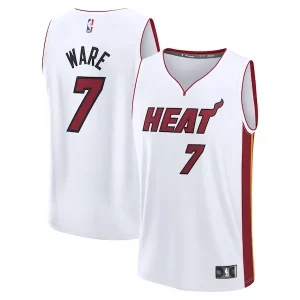Kel'el Ware Miami Heat Fast Break Replica Player Jersey Association Captivant Edition White - Confort et style combinés - Pour un look exceptionnel
