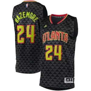 Kent Bazemore Collectible Atlanta Hawks adidas Swingman Jersey Charcoal - Événement exclusif - Soyez l'un des premiers à avoir ce maillot