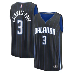Kentavious Caldwell Pope Orlando Magic Youth Fast Break Replica Player Jersey Icon Edition Éclatant Black - Maillot authentique - Reproduit avec soin
