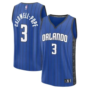 Kentavious Caldwell Pope Orlando Magic Fast Break Replica Unique Player Jersey Statement Edition Blue - Garantie satisfaction - Si vous n'êtes pas satisfait