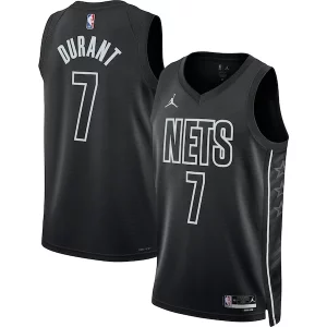 Kevin Durant Brooklyn Nets Jordan Brand Moderne Unisex Swingman Jersey Statement Edition Black - Maillot de championnat - Revivez les victoires glorieuses