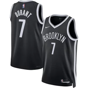 Kevin Durant Brooklyn Nets Uniques Nike Unisex Swingman Jersey Icon Edition Black/White - Pour les joueurs de basketball amateurs - Adapté à tous les styles de jeu