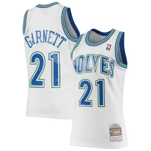 Kevin Garnett Minnesota Timberwolves 1995/96 Hardwood Classics Swingman Notable Jersey White - Idéal pour les soirées de sport - Montrez votre style