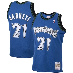Kevin Garnett Minnesota Timberwolves 2001/02 Hardwood Personalisable Classics Swingman Jersey Blue - Fait à la main - Un produit unique et de qualité