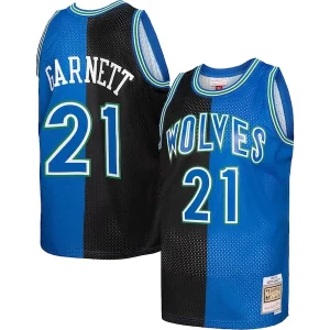 Kevin Garnett Minnesota Timberwolves Hardwood Vibrant Classics 1995/96 Split Swingman Jersey Black/Blue - Giftez-le à un fan dévoué - Livraison en temps pour les fêtes