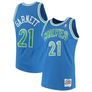 Kevin Garnett Minnesota Timberwolves Uniques 1995/96 Hardwood Classics Swingman Jersey Blue - Édition limitée - Uniques dans leur genre