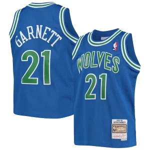 Kevin Garnett Minnesota Timberwolves Youth 1995 96 Hardwood Classics Swingman Jersey Blue Commémoratif - Parfait pour le match jour - Montrez votre support avec style