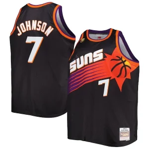 Kevin Johnson Phoenix Suns Big & Tall Hardwood Classics 1996/97 Swingman Jersey Personalisable Black - Édition commemorative - Souvenez-vous des moments inoubliables