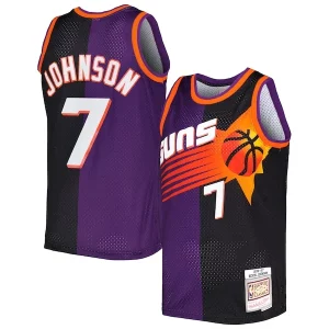 Kevin Johnson Phoenix Suns Hardwood Distingué Classics 1996/97 Split Swingman Jersey Purple/Black - Giftez-le à un fan dévoué - Livraison en temps pour les fêtes
