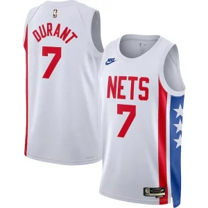 Kevin Notable Durant Brooklyn Nets Nike Swingman Jersey Classic Edition White - Idéal pour les soirées de sport - Montrez votre style