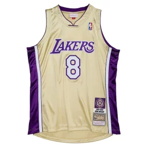 Kobe Bryant Los Angeles Lakers Hall of Fame Class Superbe of 2020 #8 Authentic Jersey Gold/Purple - Édition commemorative - Souvenez-vous des moments inoubliables