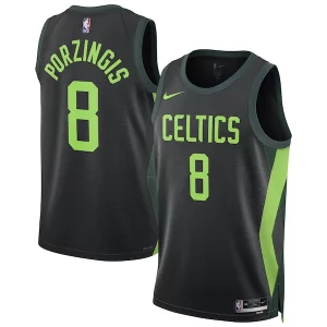 Kristaps Porzingis Boston Celtics Nike Unisex 2024/25 Swingman Premium Player Jersey City Edition Black - Design innovant - Écarte-vous du commun des mortels