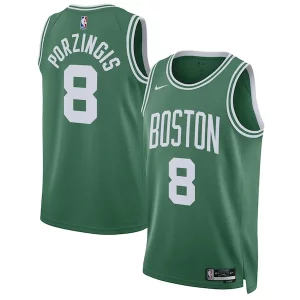 Kristaps Porzingis Boston Unique Celtics Nike Unisex Swingman Jersey Icon Edition Kelly Green - Maillot de qualité supérieure - Durable et résistant