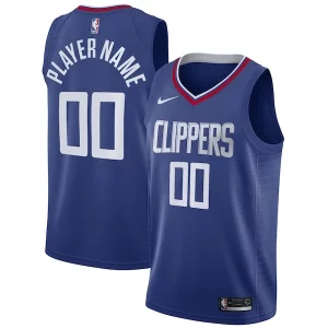 LA Clippers Classique Nike 2020/21 Swingman Custom Jersey Icon Edition Royal - Pour les matchs d'athlétisme - Restez frais et confortable