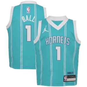 LaMelo Ball Charlotte Hornets Jordan Brand Preschool Swingman Player Jersey Icon Edition Teal Dashing - Maillot de marque reconnue - Faites confiance à la qualité