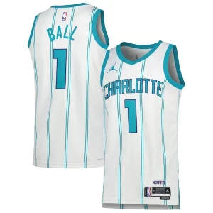 LaMelo Ball Charlotte Hornets Premium Jordan Brand Unisex Swingman Jersey Association Edition White/Teal - Confort et style combinés - Pour un look exceptionnel