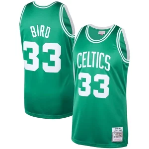 Larry Bird Boston Celtics 1985/86 Hardwood Classics Authentic Jersey Kelly Élégant Green - Idéal pour les soirées de sport - Montrez votre style