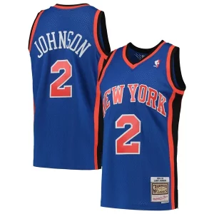 Larry Johnson New York Knicks 1998/99 Hardwood Classics Swingman Jersey Premium Blue - Nouvelle arrivée - Êtes-vous prêt pour la saison ?