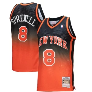 Latrell Sprewell New York Sophistiqué Knicks 1998/99 Hardwood Classics Fadeaway Swingman Player Jersey Orange/Black - Stock limité - Commandez vite votre maillot exclusif