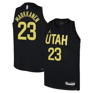 Lauri Markkanen Utah Jazz Jordan Notable Brand Youth Swingman Jersey Statement Edition Black - Collectionner ce maillot rare - Augmentez la valeur de votre collection
