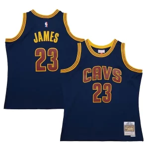 LeBron James Cleveland Cavaliers Exceptionnel 2015/16 Hardwood Classics Swingman Jersey Navy - Stock limité - Commandez vite votre maillot exclusif