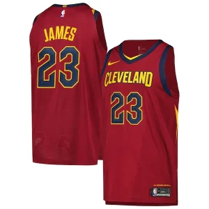 LeBron James Cleveland Cavaliers Nike Authentic Player Stylish Jersey Icon Edition Wine - Idéal pour les collectionneurs - Qualité premium garantie