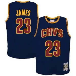 LeBron James Éclatant Cleveland Cavaliers Youth 2008/09 Hardwood Classics Swingman Jersey Navy - Idéal pour les collectionneurs - Qualité premium garantie
