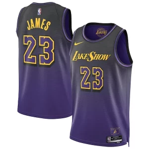 LeBron James Los Angeles Lakers Collectible Nike Unisex 2024/25 Swingman Player Jersey City Edition Purple - Stock limité - Commandez vite votre maillot exclusif