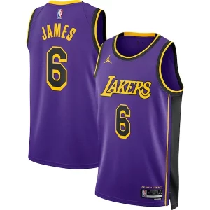 LeBron James Los Angeles Lakers Jordan Brand Unisex Swingman Jersey Statement Edition Purple Luxueux - Confort et style combinés - Pour un look exceptionnel