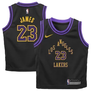 LeBron James Los Angeles Lakers Nike Preschool 2023/24 Swingman Replica Jersey City Edition Confortable Black - Édition limitée - Uniques dans leur genre