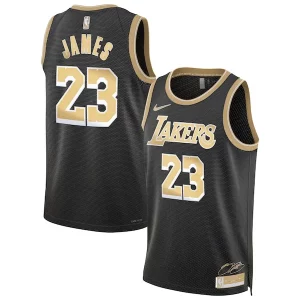 LeBron James Los Angeles Lakers Nike Unisex Select Series Vibrant Swingman Jersey聽鈥?Black - Idéal pour les soirées de sport - Montrez votre style