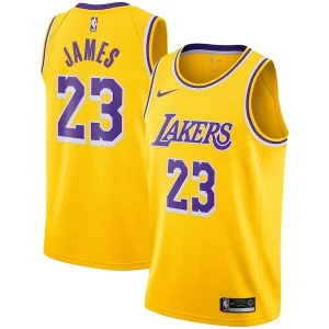 LeBron James Los Angeles Magnifique Lakers Nike Swingman Player Jersey Gold Icon Edition - Pour les amateurs de basketball passionnés - Livraison rapide