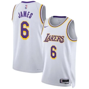 LeBron James Los Angeles Refiné Lakers Nike Unisex Swingman Jersey Association Edition White - Giftez-le à un fan dévoué - Livraison en temps pour les fêtes