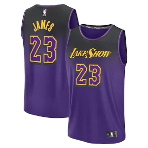 LeBron James Los Notable Angeles Lakers Youth 2024/25 Fast Break Player Jersey City Edition Purple - Garantie satisfaction - Si vous n'êtes pas satisfait