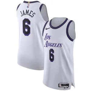LeBron James Los Uniques Angeles Lakers Nike 2022/23 Authentic Jersey City Edition White - Maillot de championnat - Revivez les victoires glorieuses