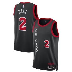 Lonzo Ball Chicago Bulls Nike Unisex 2023/24 Swingman Jersey Black City Admirable Edition - Style contemporain - Restez à la mode avec ce maillot