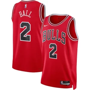 Lonzo Ball Chicago Bulls Nike Unisex Swingman Jersey Icon Edition Sophistiqué Red - Maillot de championnat - Revivez les victoires glorieuses