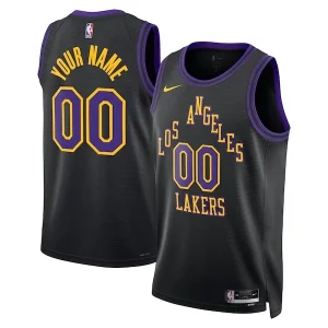 Los Angeles Lakers Nike Unisex 2023/24 Custom Swingman Jersey Black City Superbe Edition - Giftez-le à un fan dévoué - Livraison en temps pour les fêtes