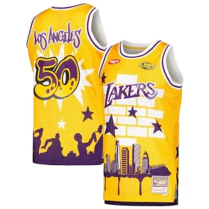 Los Notable Angeles Lakers x Tats Cru Hardwood Classics Fashion Jersey Gold - Nouvelle arrivée - Êtes-vous prêt pour la saison ?