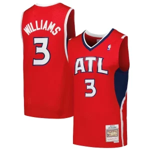 Lou Williams Atlanta Hawks 2001/02 Classique Hardwood Classics Swingman Jersey Red - Collectionner ce maillot rare - Augmentez la valeur de votre collection