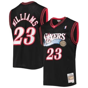 Lou Williams Philadelphia 76ers Gracieux 2005/06 Hardwood Classics Swingman Jersey Black - Pour les fans de la ligue - Un maillot authentique de la compétition