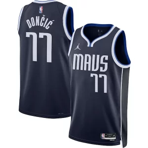 Luka Dončić Dallas Charming Mavericks Jordan Brand Unisex Swingman Jersey Statement Edition Navy - Livraison gratuite - Économisez sur les frais d'expédition